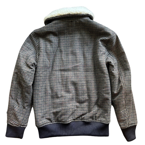 H&M tweed faux shearling bomber jacket Size XS - Picture 2 of 8